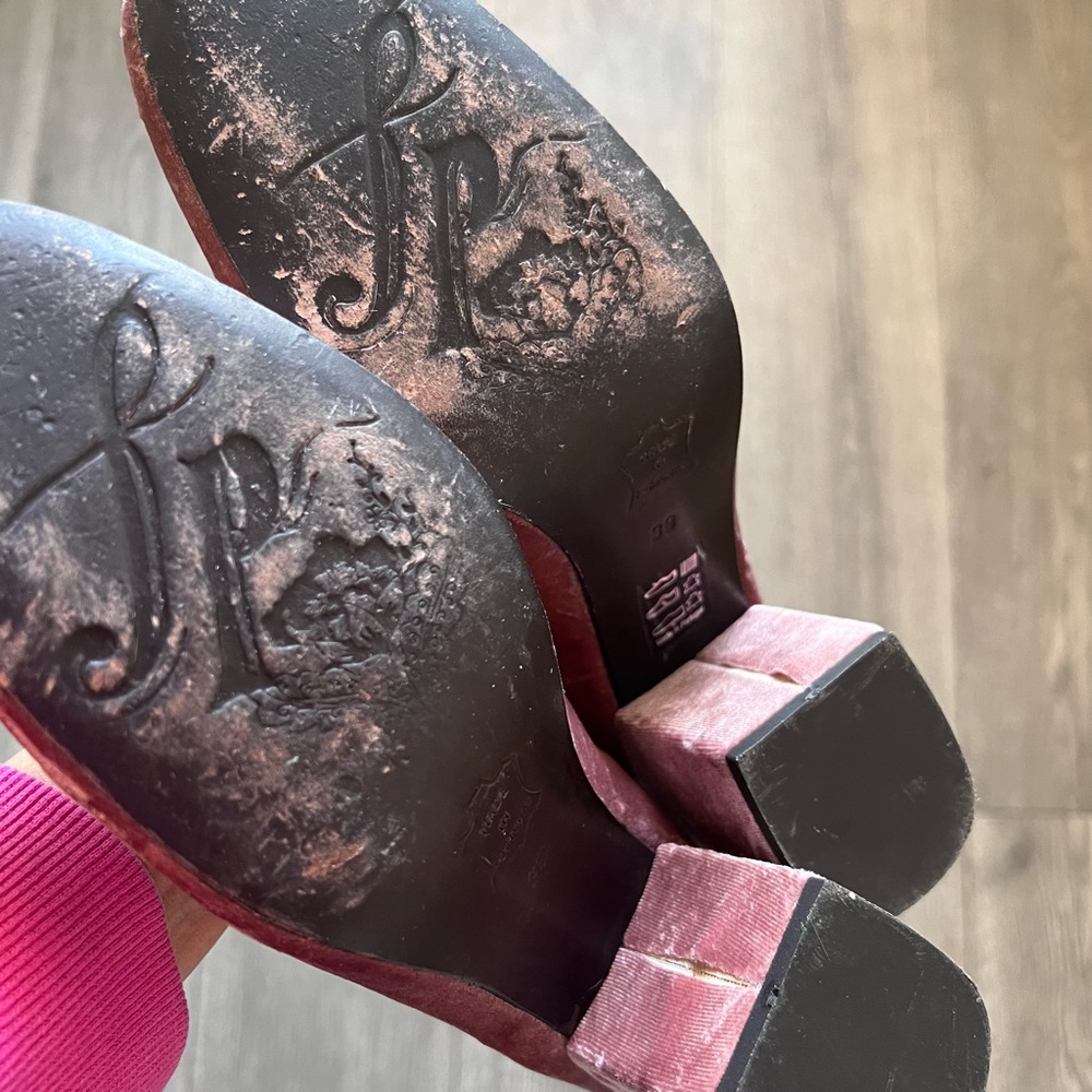 Free People Cecile Velvet Block Heel Boots - Picture 6 of 7